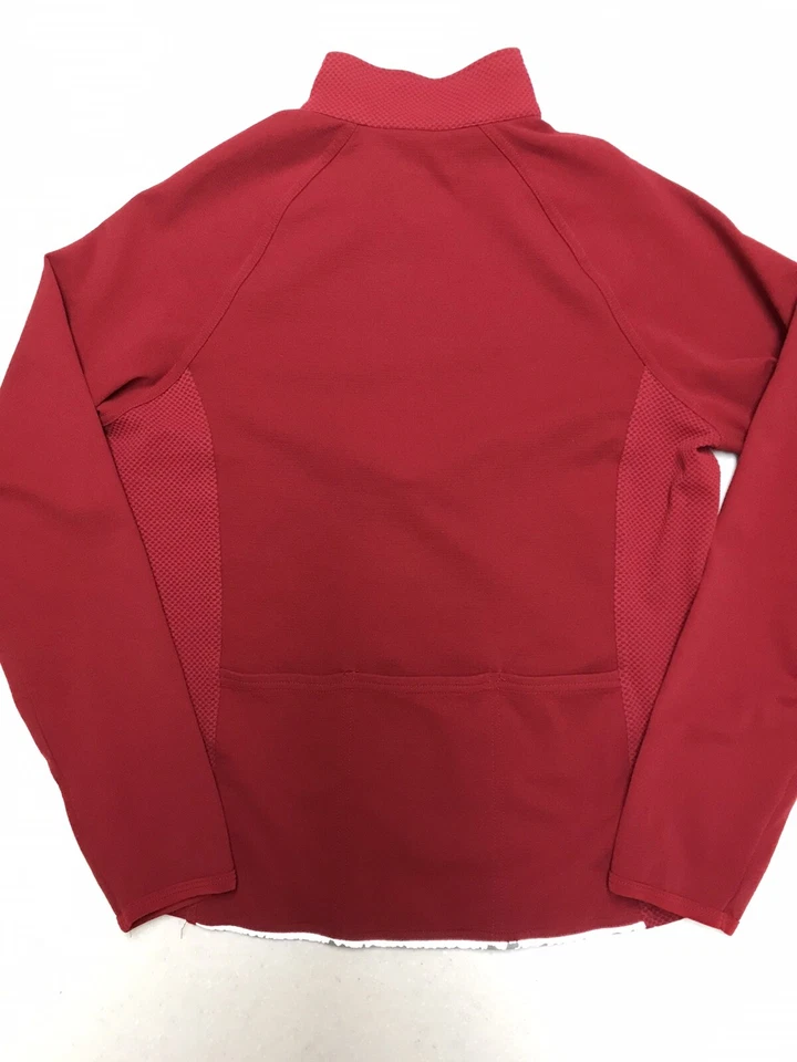 Pullover rojo mediano marca Cannondale ciclismo atlético media cremallera/1/4 cremallera para mujer Foto 2 de 4