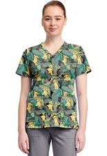 Lion King Cherokee Scrubs Tooniforms Disney V Neck Top TF796 LKTR
