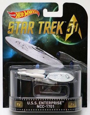 Hot Wheels U.S.S. Enterprise NCC-1701 Star Trek Retro Entertainment - DJF53 NRFP