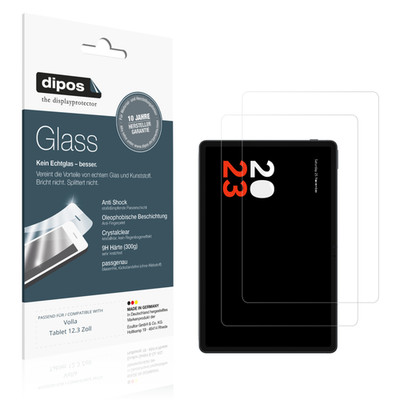 2x protective film for Volla Tablet 12.3 inch flexible glass protection