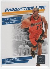 C.J. Watson 2010-11 Donruss #88 Production Line #/999 Golden State Warriors