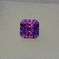 Purple Blue Sapphire Asscher Cut 6-8 Ct Natural VVS Loose EGL Certified Gemstone