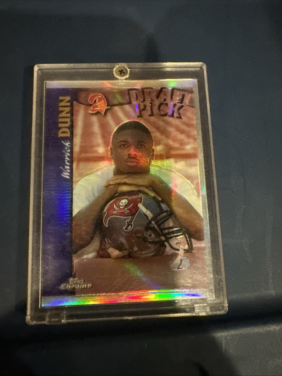 1997 TOPPS CHROME REFRACTOR WARRICK DUNN #68 ROOKIE CARD RC