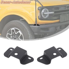L+R Side Front Bumper Antenna Support Bracket Holder Set For Ford Bronco 2021+ 