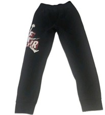 Nike Air Jordan Jumpman Screen Print Logo Joggers Boys Medium 10-12 Black