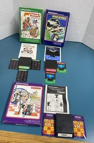 RARE Vintage Intellivision Video Game Lot QTY 28 Dungeons Dragons Boxes Manuals