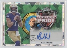2022 Leaf Metal Draft State Pride Silver Crystals /25 Sam Huard Auto 0jd0