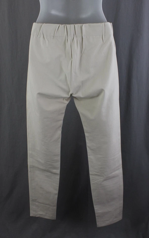 Pantalones legging Joseph para mujer beige cintura elástica tiro medio algodón ligero 38 EE. UU. 6 Foto 2 de 4