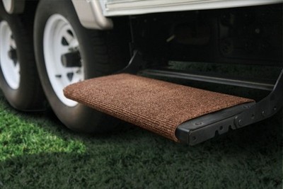 American Motorhome RV 5th Wheel Wrap Around Brown Step Rug 18" 42921