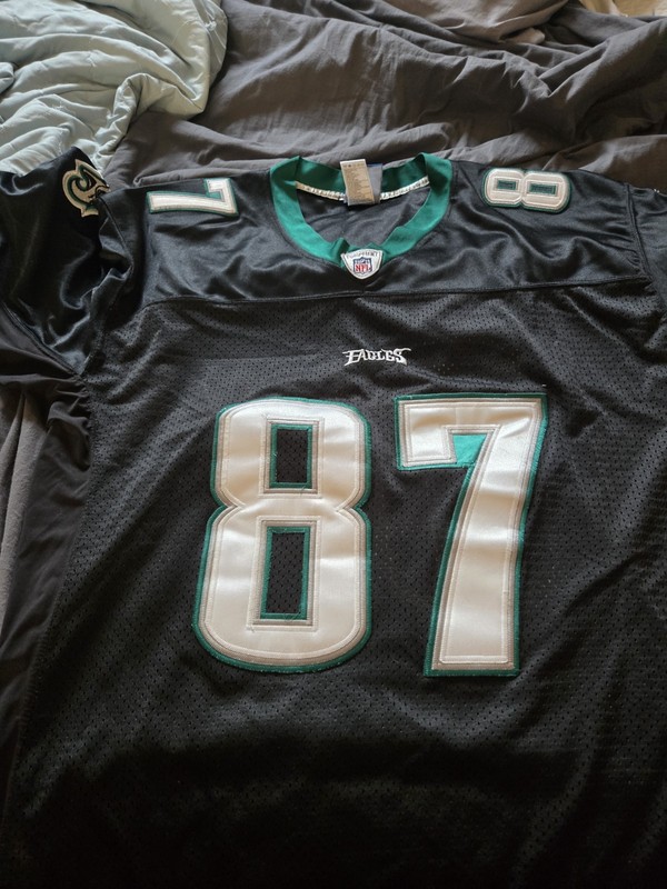 Reebok Philadelphia Eagles Brent Celek #87 On Field Jersey Black, Size 54