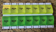 Weekly Dose 7-Day AM/PM Pill Organizer, Vitamin and Medicine Box