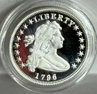 1/10 oz Flowing Hair .999 Silver Medal in Capsule