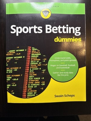 Sports Betting for Dummies by Swain Scheps (2020, Trade Paperback)