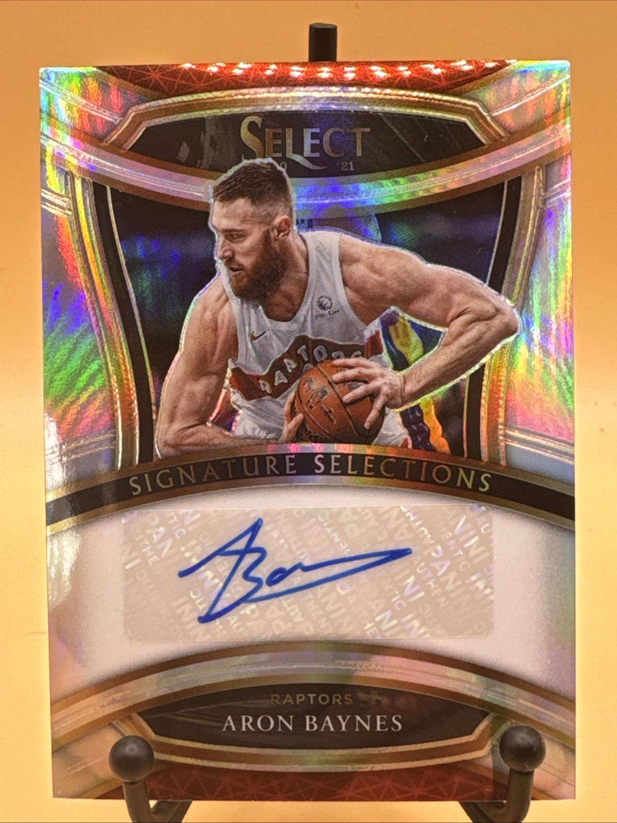 2020-21 Panini Select Signature Selections Aron Baynes #SIS-ARN Raptors Auto