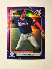 Angel Feliz 2024 1st Bowman Chrome PURPLE REFRACTOR 163/250 Nationals Raw RC q6