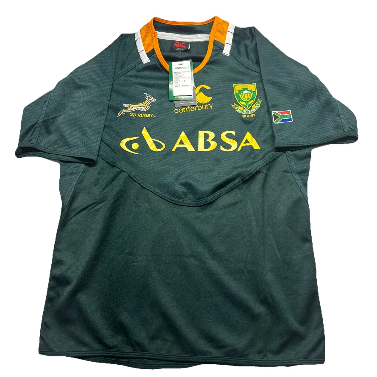 Maillot De Rugby Springboks Canterbury - Afrique Du Sud, Taille M, Occasion