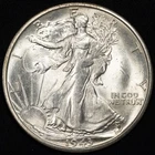 1943-S Walking Liberty Silver Half Dollar Choice Uncirculated BU+
