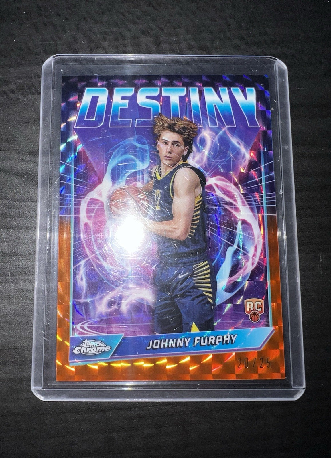 Johnny Furphy 2024-25 Topps Chrome Destiny Orange Refractor 20/25 ROOKIE YEAR