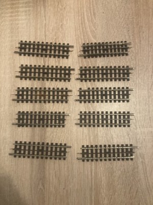 Trix Express 3 Schienen gerades Gleis 10 Stück Spur 00 9,5 cm Länge
