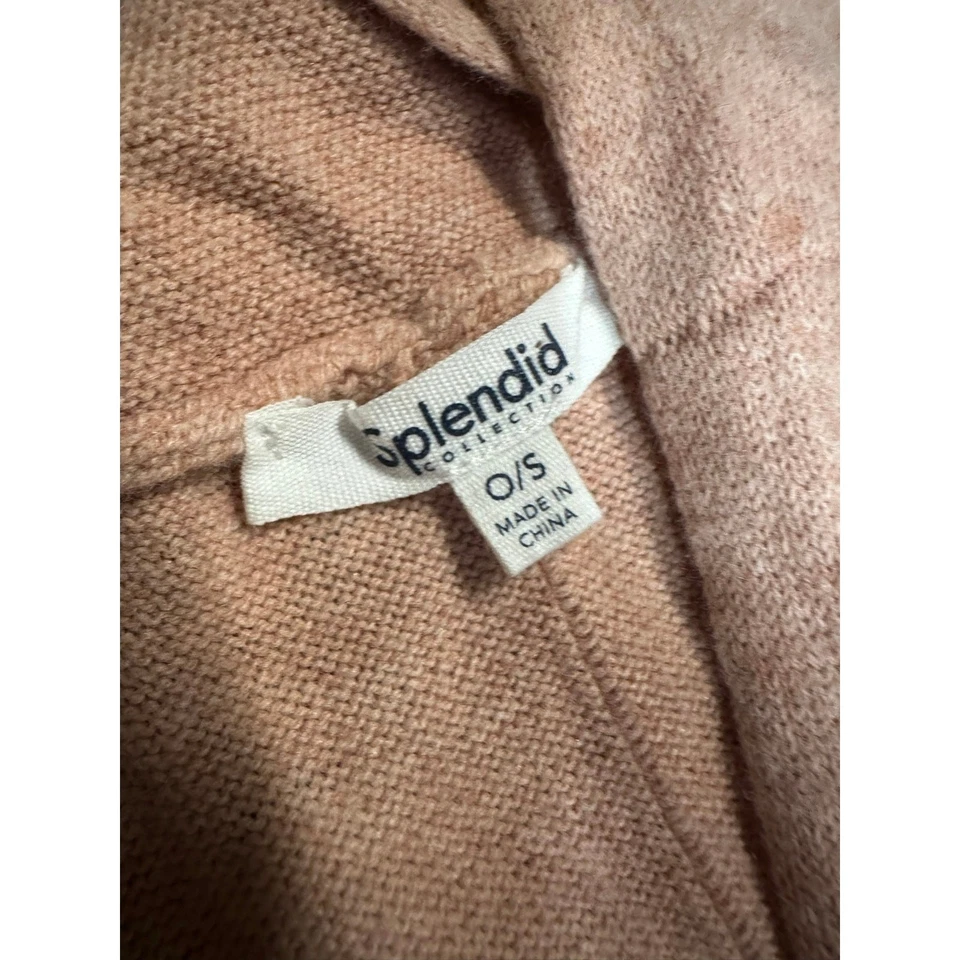 Cárdigan Plumero Suéter Algodón Lana Mezcla Cachemira Preppy Neutro Cómodo Twee Foto 2 de 4