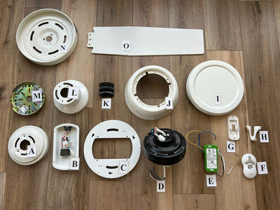 Replacement Parts for Hunter 59242 Dempsey Ceiling Fan 52 inches Fresh White (R)
