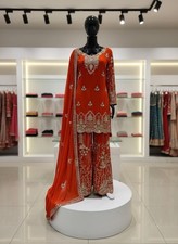 SALWAR KAMEEZ PAKISTANI INDIAN WEDDING PARTY WEAR DRESS BOLLYWOOD SUIT SHARARA