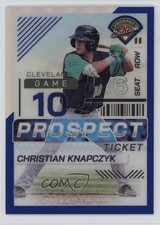 2024 Panini Prospect Edition Blue Prizm /149 Christian Knapczyk #54 6q5