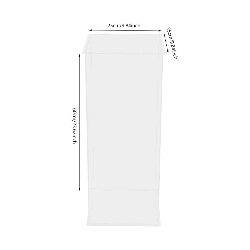 Art Sculpture Stand Acrylic Flower Stand Clear Display Cube Flower Tower Stand - Image 3 of 4