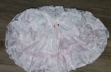 Vintage Jo lene Pink Lace Frillly ruffled Dress Pageant Portrait Easter 12M