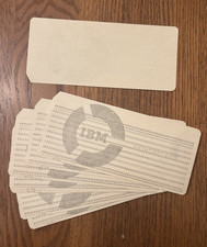 Vintage Computer Punch Card IBM Data Center