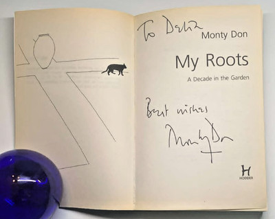 SIGNED MONTY DON MY ROOTS A DECADE IN THE GARDEN 2005 1ST EDITION PAPERBACK