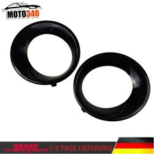 Schwarz Vorder Nebelscheinwerfer Lampe Abdeckung Set Blende Für BMW X3 E83 07-10