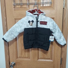 Disney Mickey Mouse 4T Puffer Coat New with Tags
