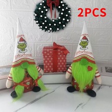2pcs 28cm Grinch Christmas Plu…