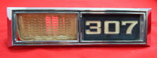 Vintage Original 307 Chevy Fender Marker Light Badge Chrome Emblem