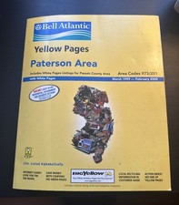 1999-2000 Paterson Area New Jersey Yellow Pages Phone Book Bell Atlantic