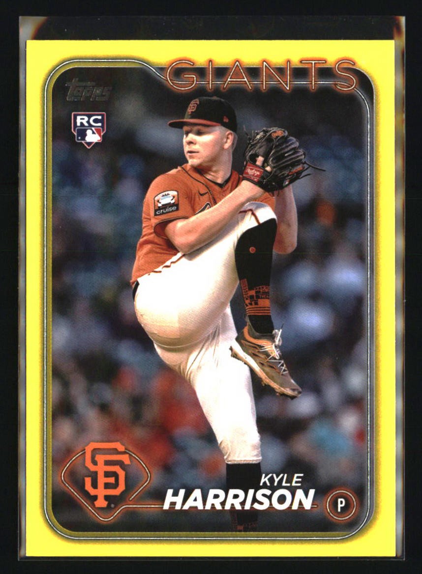 2024 Topps #667 Kyle Harrison Yellow