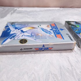 Top Gun 1 + 2 The Second Mission Set NES Carrito Funda Manual Completo en Caja CIB
