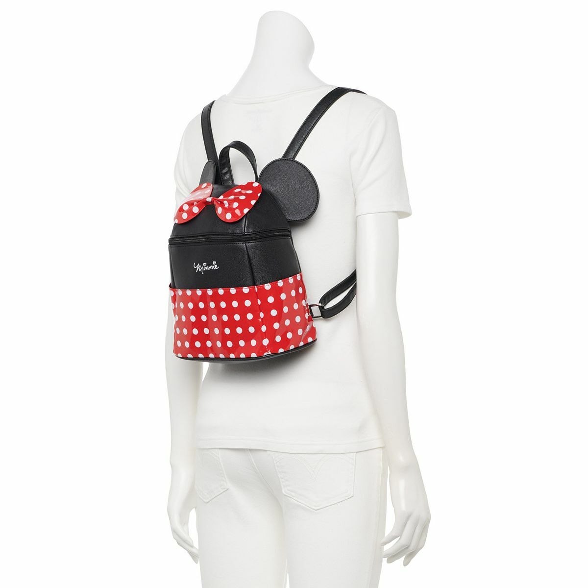 Minnie Mouse Mini Backpack Polka Dots 3D Ears Bow PU Adjustable Straps MPF7BWTDSY_1.jpg?v=1759327283 main image 4