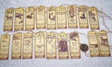 18~Halloween~Witch~Macbeth~Potion~Embossed~Linen Cardstock~Gift~Hang~Tags~Ornies