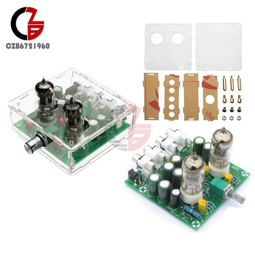 6J1 AC12V Valve Pre-amp Tube PreAmplifier Board Headphone Amplifier Acrylic Case - Picture 2 of 54