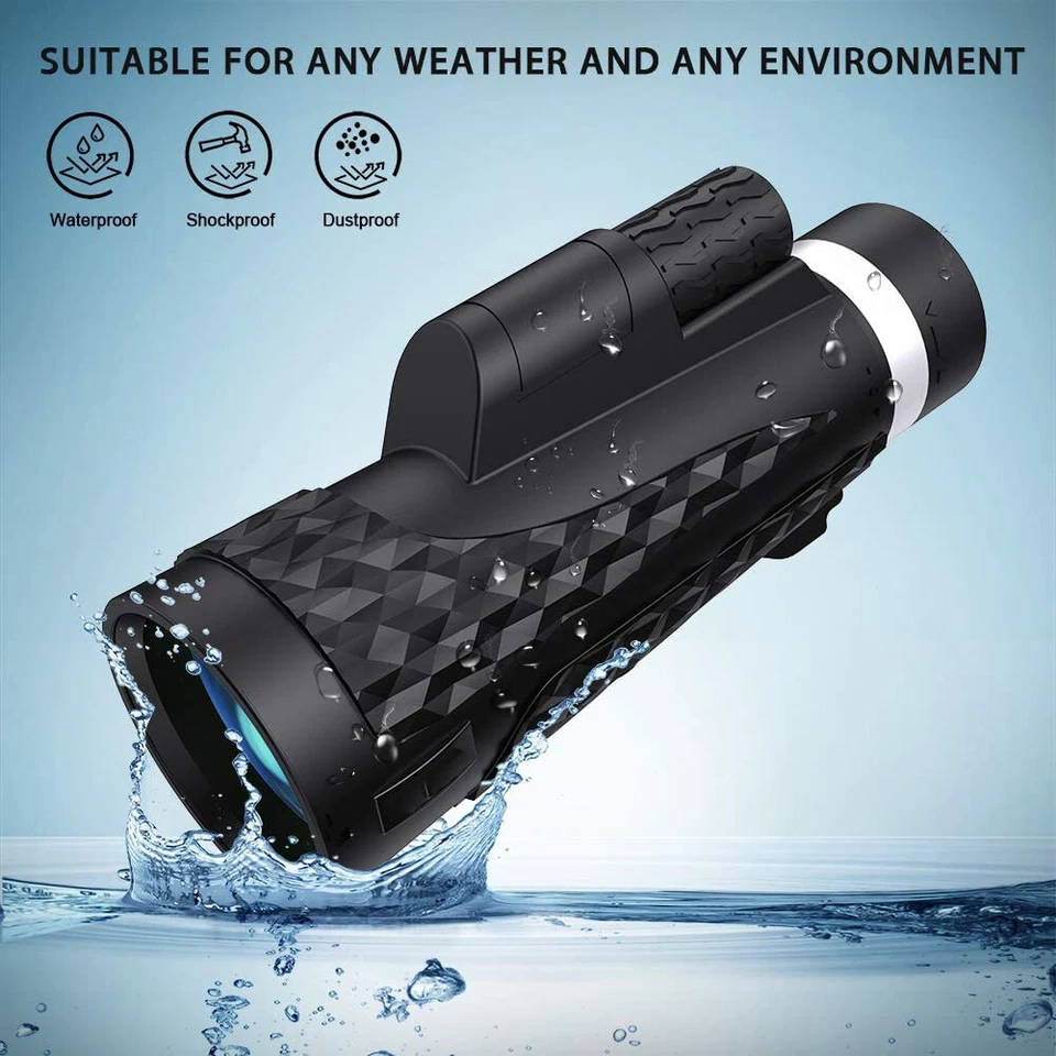 Monocular Telescope, 18X62 High Power HD Waterproof with Tripod and Phone Clip - Image 2 of 4
