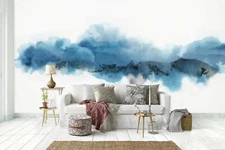 3D Ink Blue 33645NA Wallpaper Wall Murals Removable Wallpaper Fay