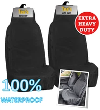 FOR FORD MONDEO MK4 - FRONT SEAT COVERS HEAVY DUTY & WATERPROOF BLACK 1+1