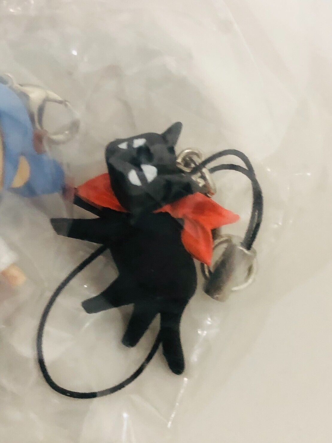 Nichijou Nano Shinonome Sakamoto Black Cat Figure Strap JAPAN