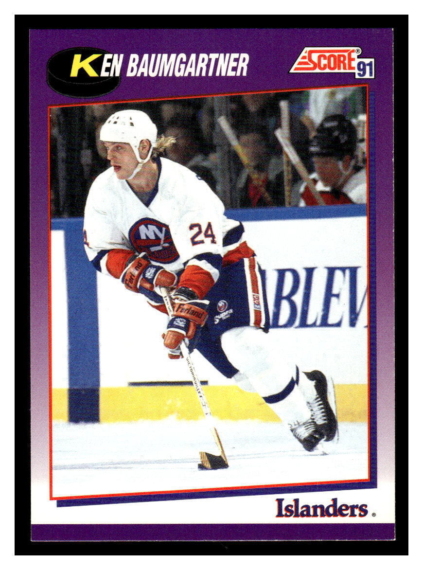 1991 Score American #148 Ken Baumgartner – Islanders