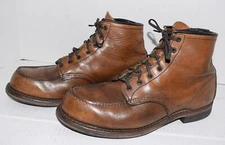 Red Wing Shoes USA 9012 Moc-Toe Beckman Leather Work Laced Boots Mens Sz 9.5