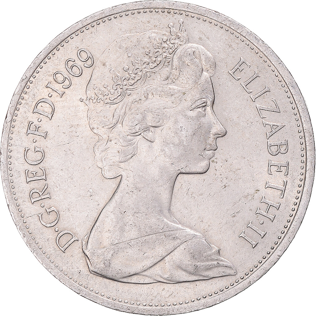 1301706] Coin, Great Britain, 10 New Pence, 1969 | eBay