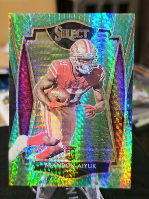 2020 Panini Select Premier Level Dragon Scale Prizm #166 Brandon Aiyuk RC #66/67