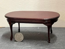 Dollhouse Miniature Dining Room Table Mahogany 1:12 scale E157 Dollys Gallery